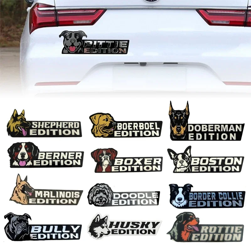 

Cute Multi Breed Dog Badge Car Sticker Automobiles Motorcycles Exterior Accessories Vinyl Decals PVC Wholesale