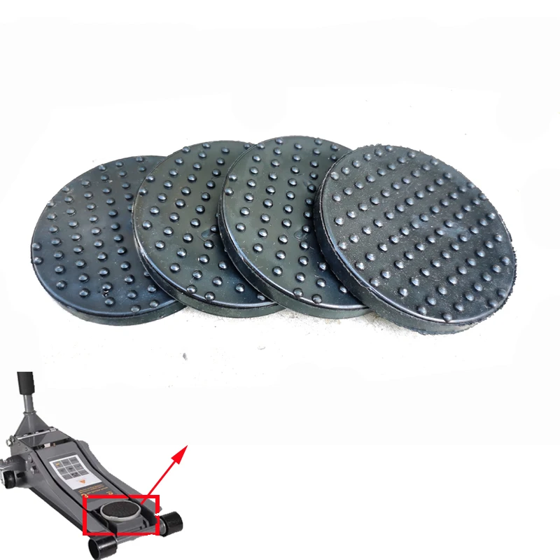 Universal Car Lift Jack Stand Rubber Pads Floor Slotted Car Jack Rubber Pad Frame Protector Adapter Jacking Tool