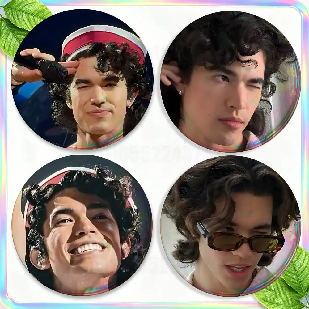 Conan Singer G-Gray Brooches for Backpack Accessories 25,32,44,58,75mm Round Enamel Pins 2-piece set Cartoon Anime Badge