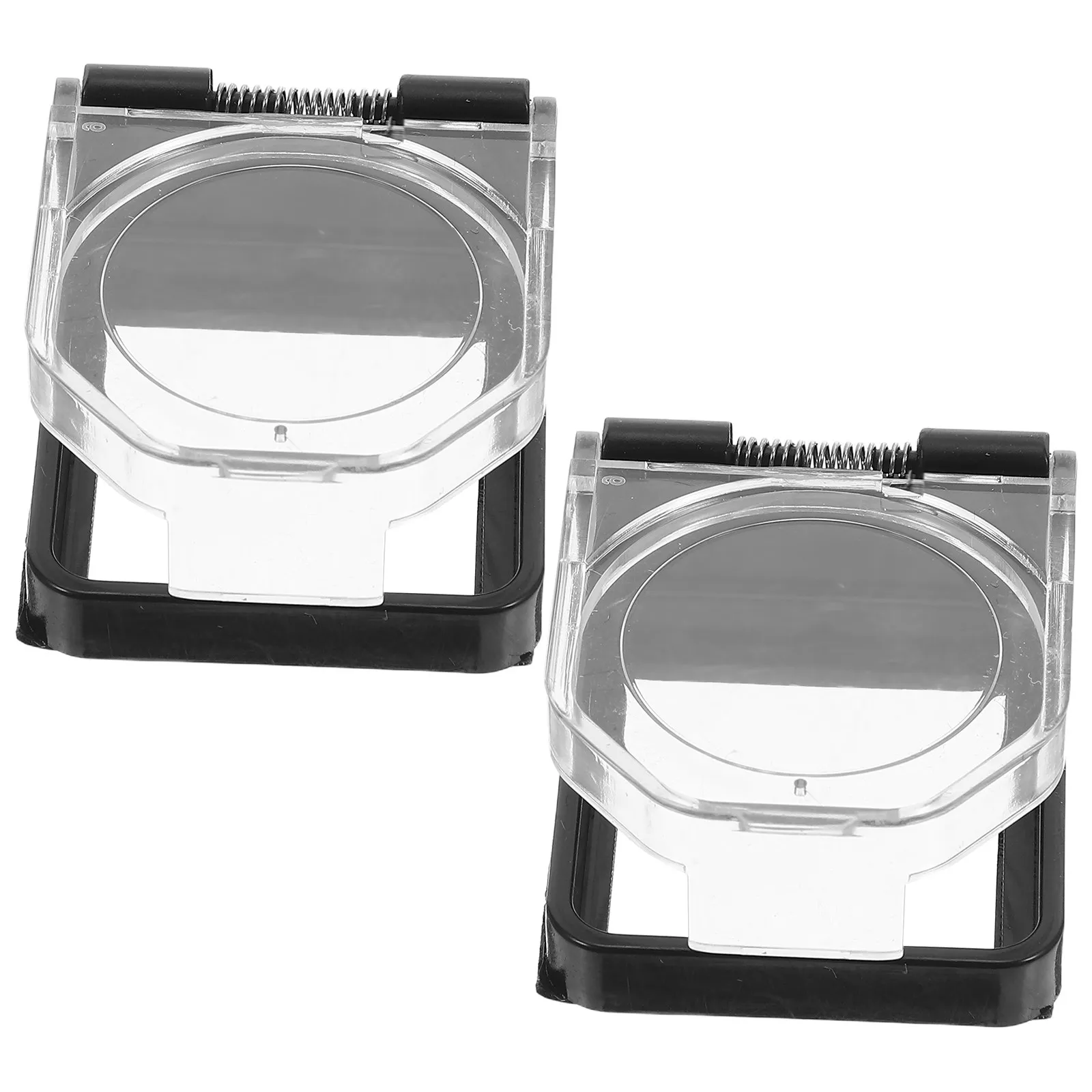2Pcs Button Protective Cover Desktop Power Button Protector Transparent Push Switch Guard Home Office Pc Switch