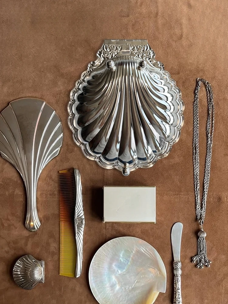 

Серебряная тарелка из нержавеющей стали, металлическая откидная крышка, поднос для хранения фруктов, блюдо для салата, ювелирное изделие, ожерелье, кольцо, тарелка