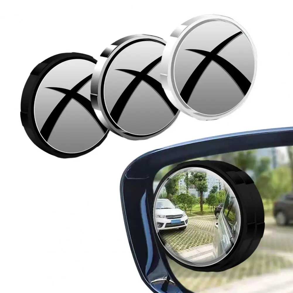 1 Pair Suction Cup Car Convex Blind Spot Mirrors Wide-Angle View 360-Degeee Rotation Blind Spot Rearview Mirrors Car Accessories