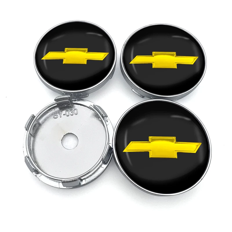 4Pcs 56/60mm Car wheel Center Hub Caps Cover Decor Sticker Auto Accessories For Chevrolet Cruze Malibu Sail Equinox AVEO Lova RV