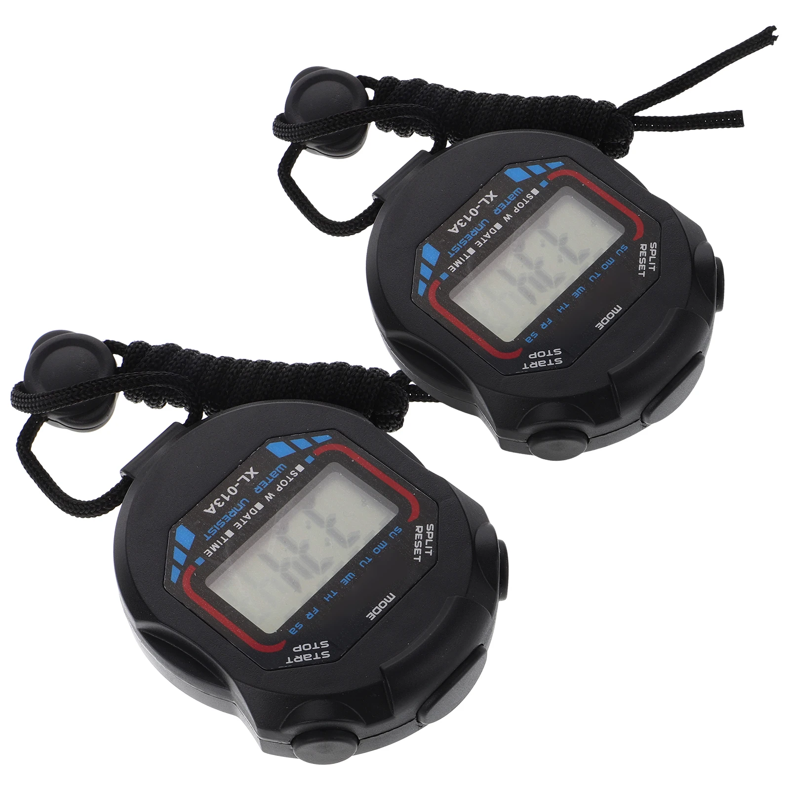 

2pcs Digital Stopwatch Sports Chronograph Timer Lcd Display Alarm Fitness Referee Kids Running Watch Compass Large Screen Xl-013