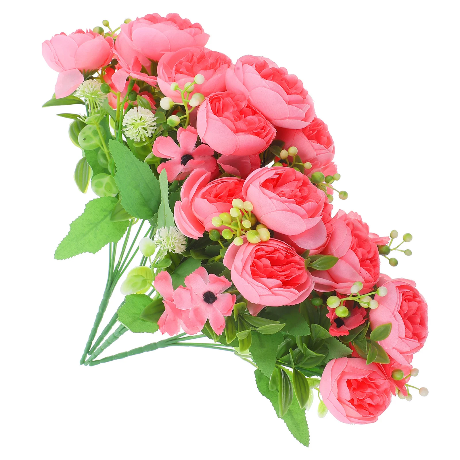

4pcs Peony Flower Simulated Bouquets Peony Flowers Pink Simulation Bouquet Decor Home Wedding Party Photo Props Fake Stems