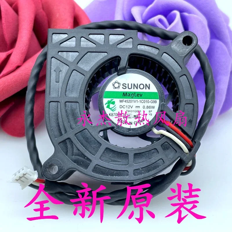 

Ltsf For SUNON MF45201V1-1C010-G99 JTV5569 DC 12V 0.86W 45x45x20mm 3-Wire Server Cooling Fan