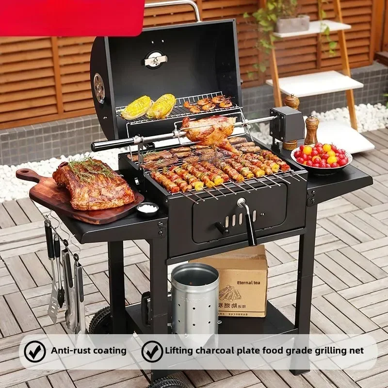 

BBQ Grill, Outdoor, Charcoal, Barbecue, Household, Non-smoking, American, Stove, Villa, Courtyard, Outdoor, Camping, Picnic BBQ