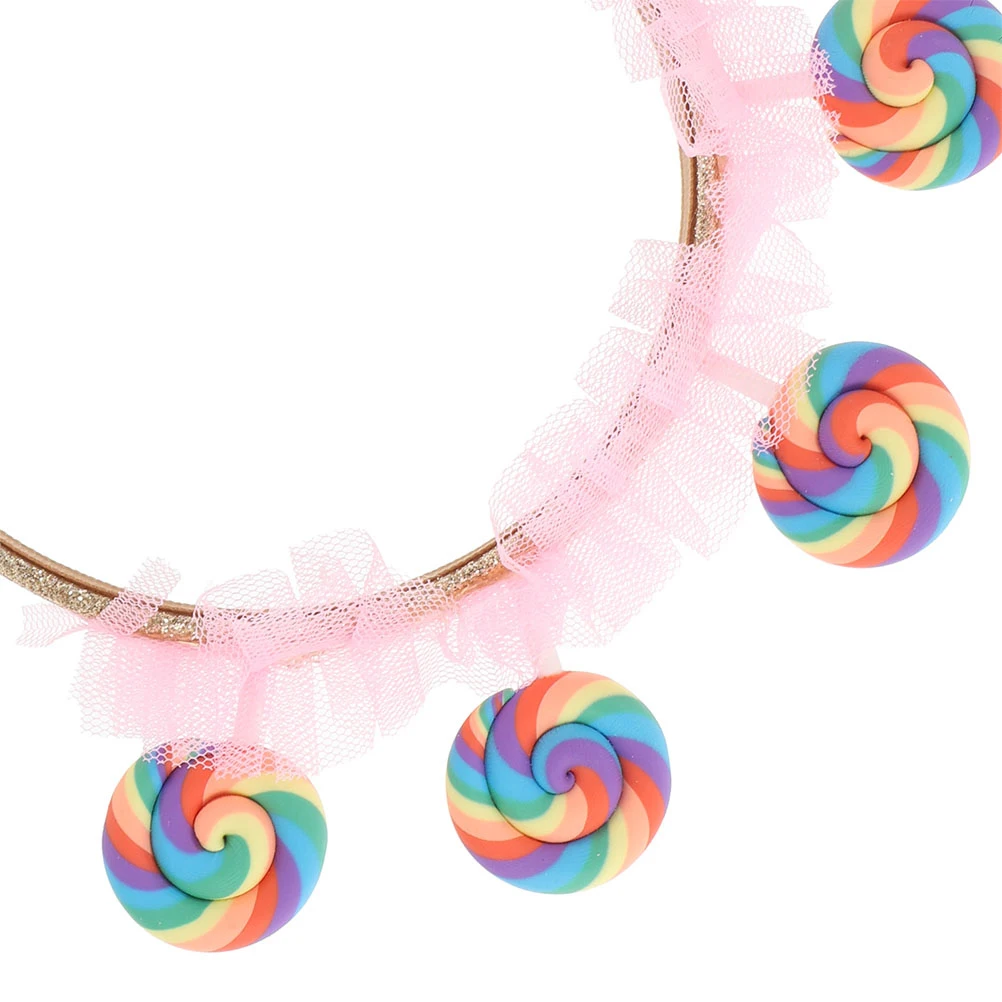 3pcs Lollipop Headbands For : Candy Themed Hoops Lightweight Cartoon Party Hair Accessories Birthday Costume Dress Up