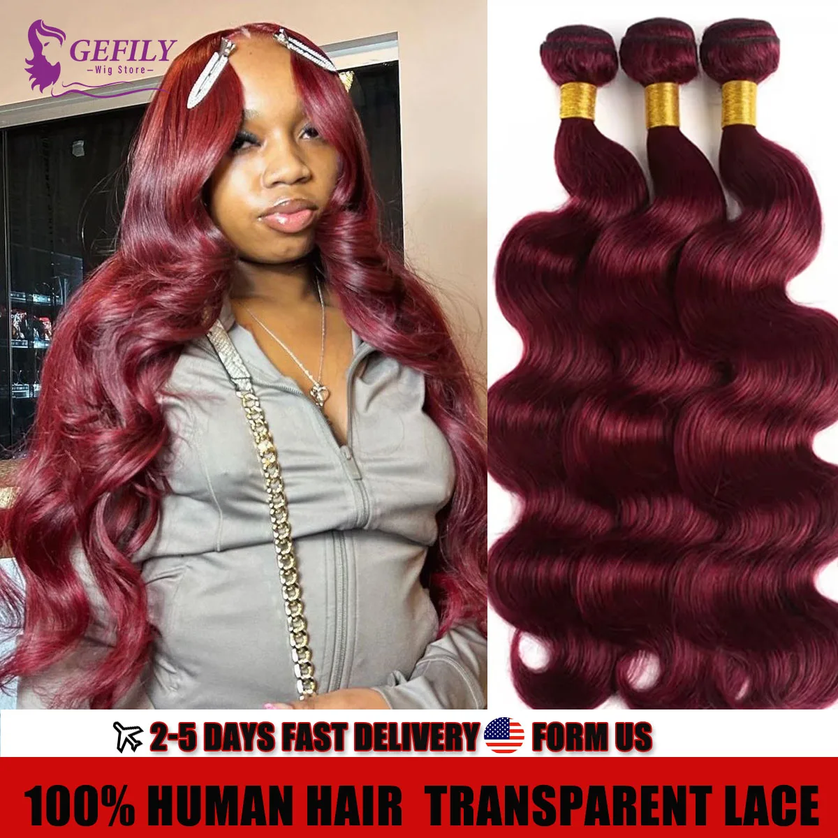 

30-дюймовые бордовые 99j пучки объемных волн, человеческие волосы, 100% бразильские девственные человеческие волосы, плетение цветных пучков волос