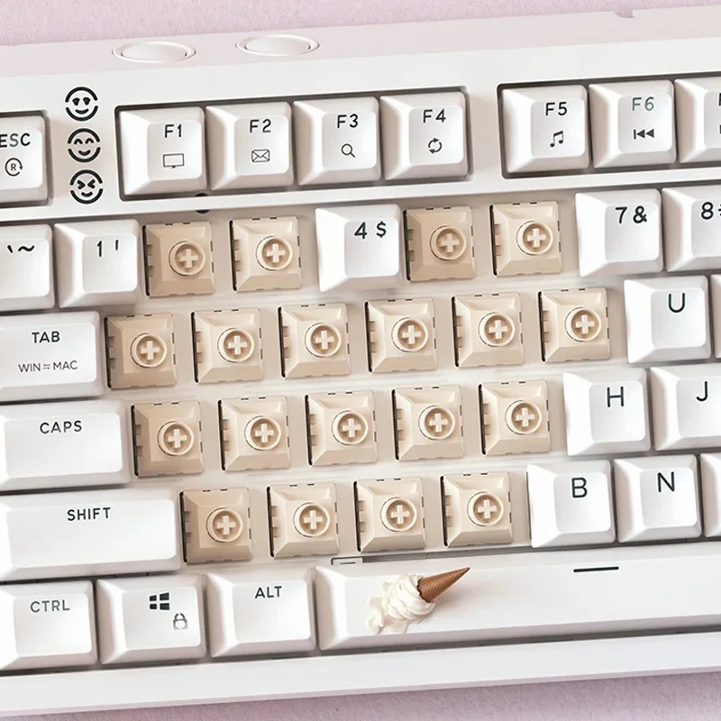 1/3/5 Stück Kailh Box Ice Cream Tastaturschalter PRO und Pro Max Vollständige POM-Lichtführungssäule 5-poliger mechanischer Tastaturschalter