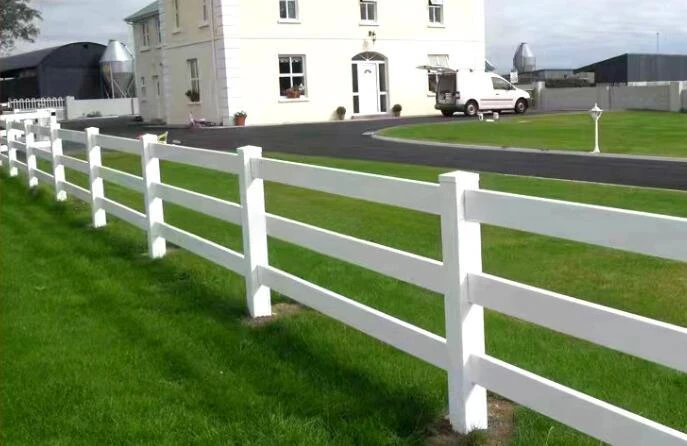 Fence PVC plastic vinyl coated ranch paddock horse fencing