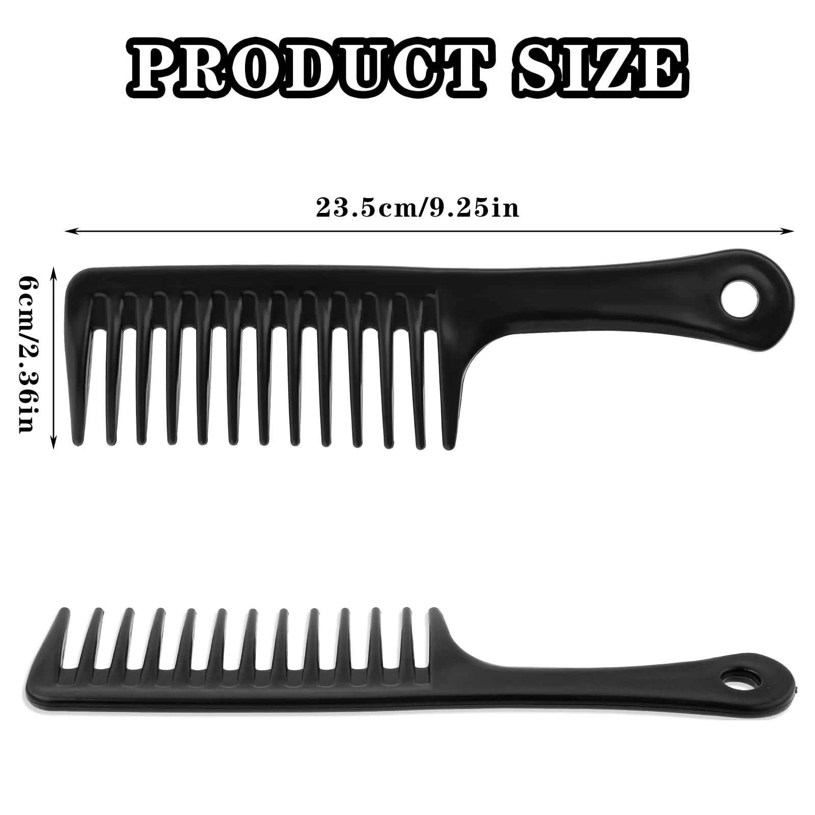 Wide Tooth Comb, Smooth Hair Comb Styling Comb, Professional iadies Hair Care Handle Comb, Suitable For All Kinds Of Hairstyle