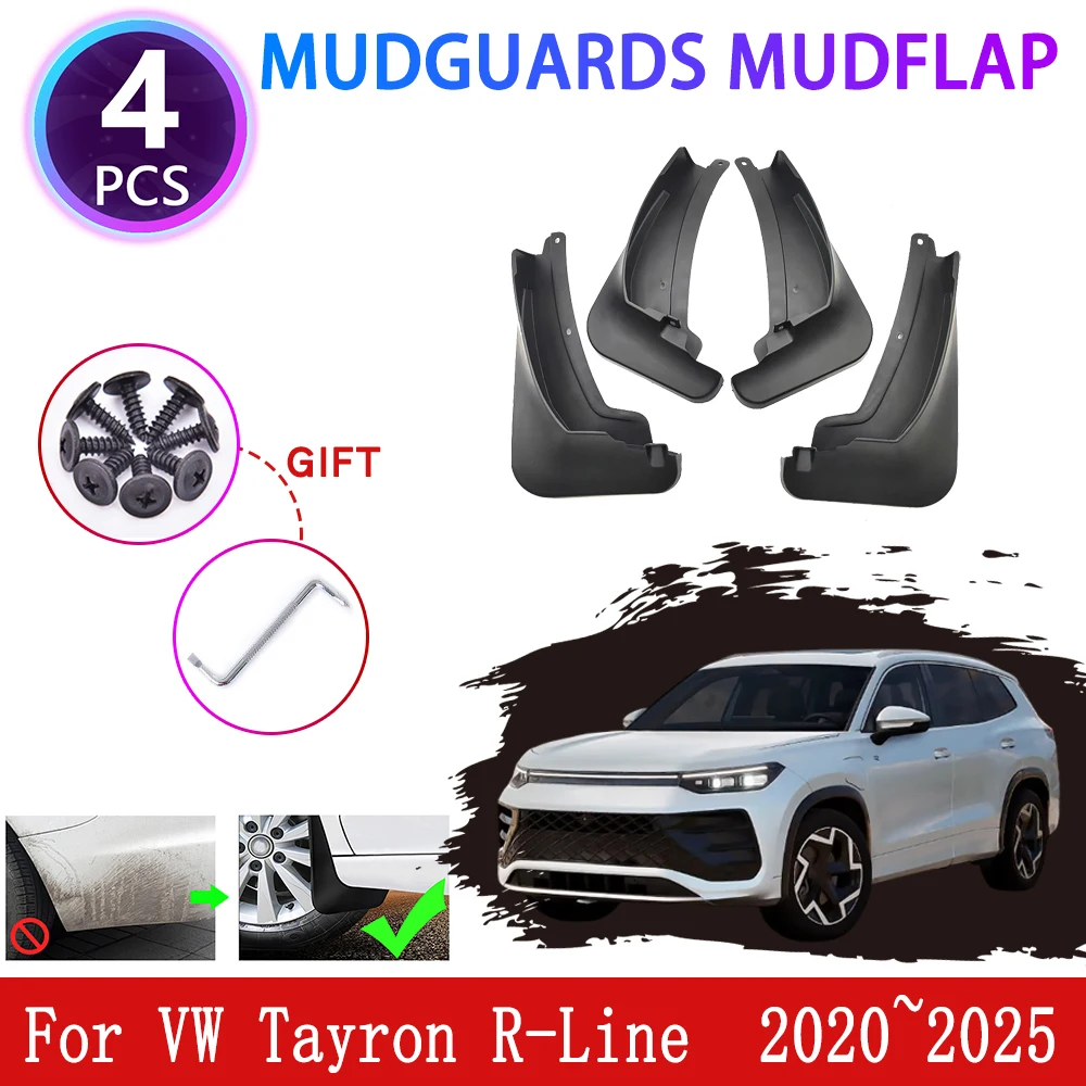 

Fender Mudflaps Tool For Volkswagen VW Tayron R Line GTE X 2020~2025 2021 Car Mudguards Splash Covers Guard Auto Mud Accessories