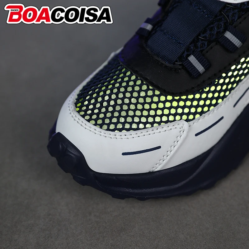 أحذية أطفال صيفية شبكية للأولاد أحذية رياضية غير قابلة للانزلاق كاجوال قابلة للتنفس رياضية للجري للأطفال والبنات المشي المسطح للتنس