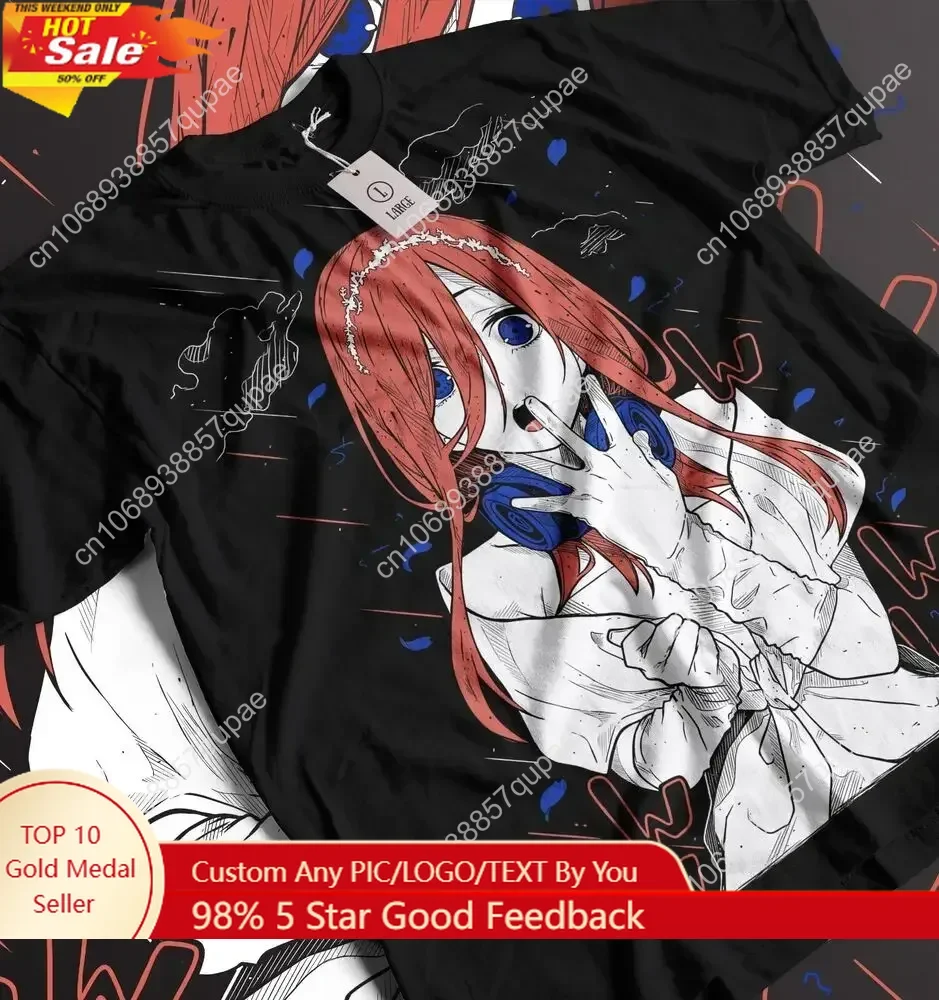 

Miku nakano 5-toubun no Hanayome Quintessential Anime Unisex T-Shirt ALL SIZES