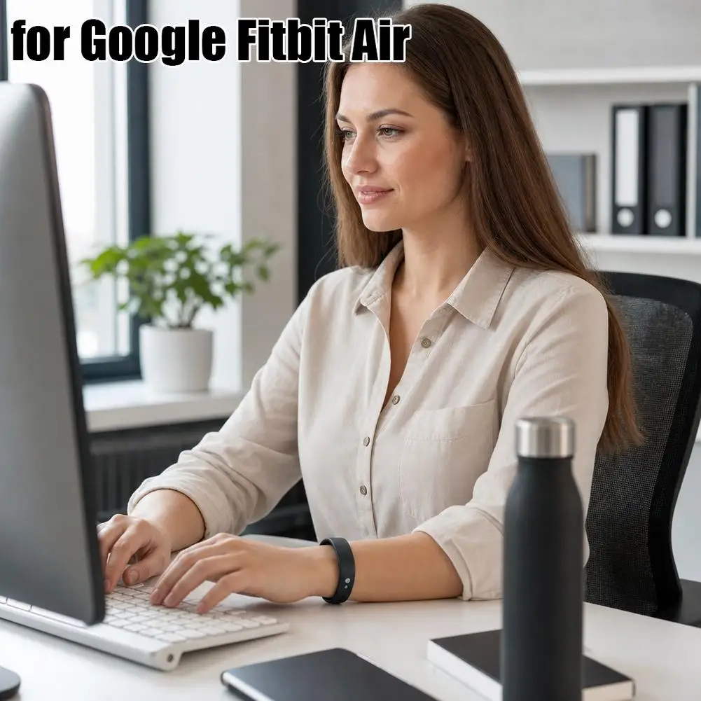 Silicone Watch Band Suitable for Google Fitbit Air Eight Character Buckle Wristband Six Stylish Colorways Silicone Strap