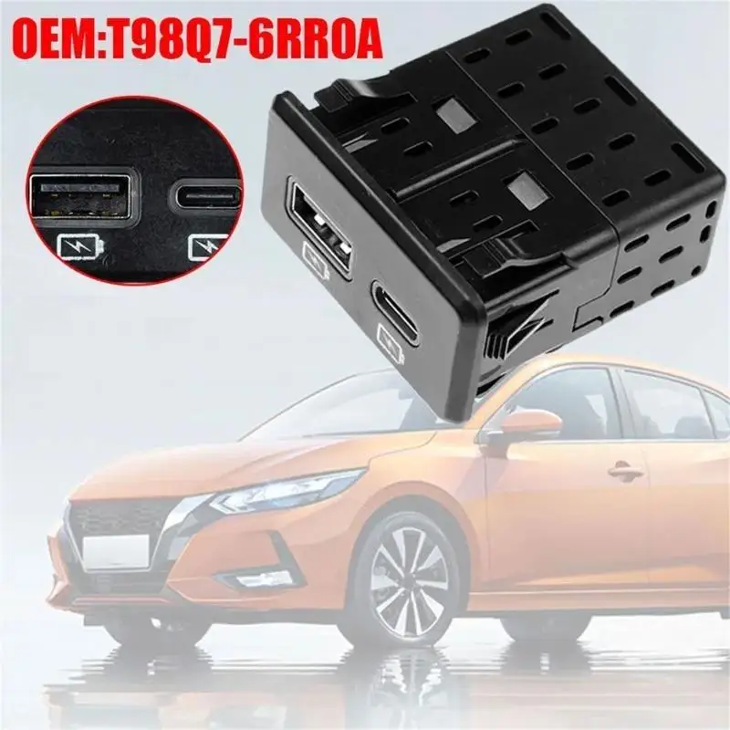 

02DE Plugs and Play Car USB Port Adapter T98Q7-6RR0A T98Q76RR0A 795405062 T99Q7-6LB0B