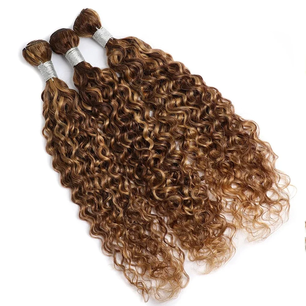 P4/27 Wasserwellen-Haarverlängerung, 100 % Remy-Echthaar