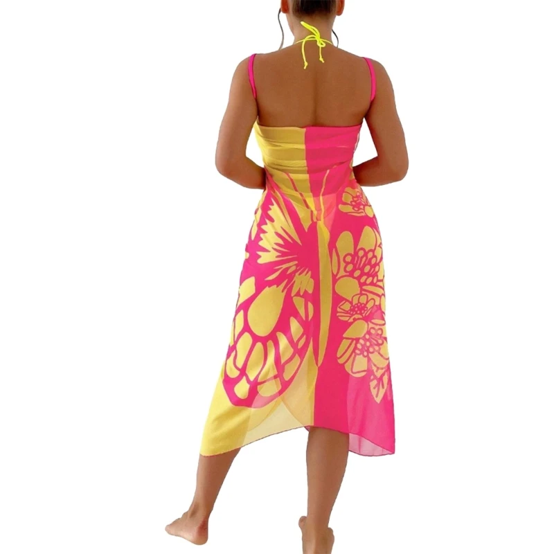 Femmes maillot bain Sarongs enveloppes jupe plage couvrir maillot bain Bikinis couverture Ups