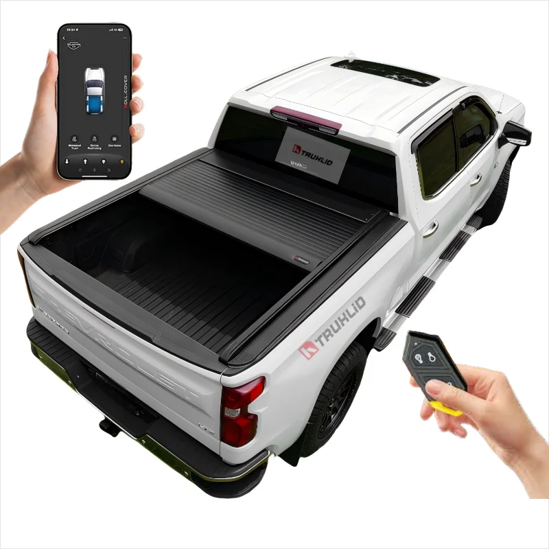 

Epic Level Automotive Parts 2019+ Silverado 1500 Electric Retractable Aluminium Tonneau Cover