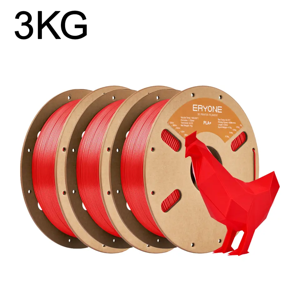 ERYONE PLA+ and Matte Gradient Multi-Color PLA 3 packs (2x3kg, combo).