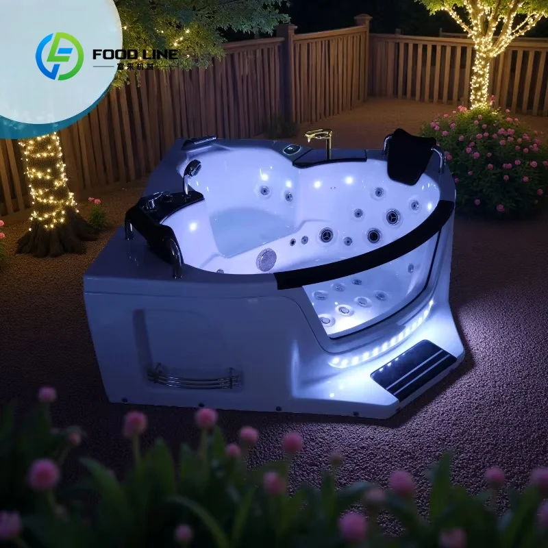 Customized Freestanding Outdoor Hot Tub, Budget‑Friendly Acrylic Whirlpool Massage Spa Bathtub with Reliable Control System