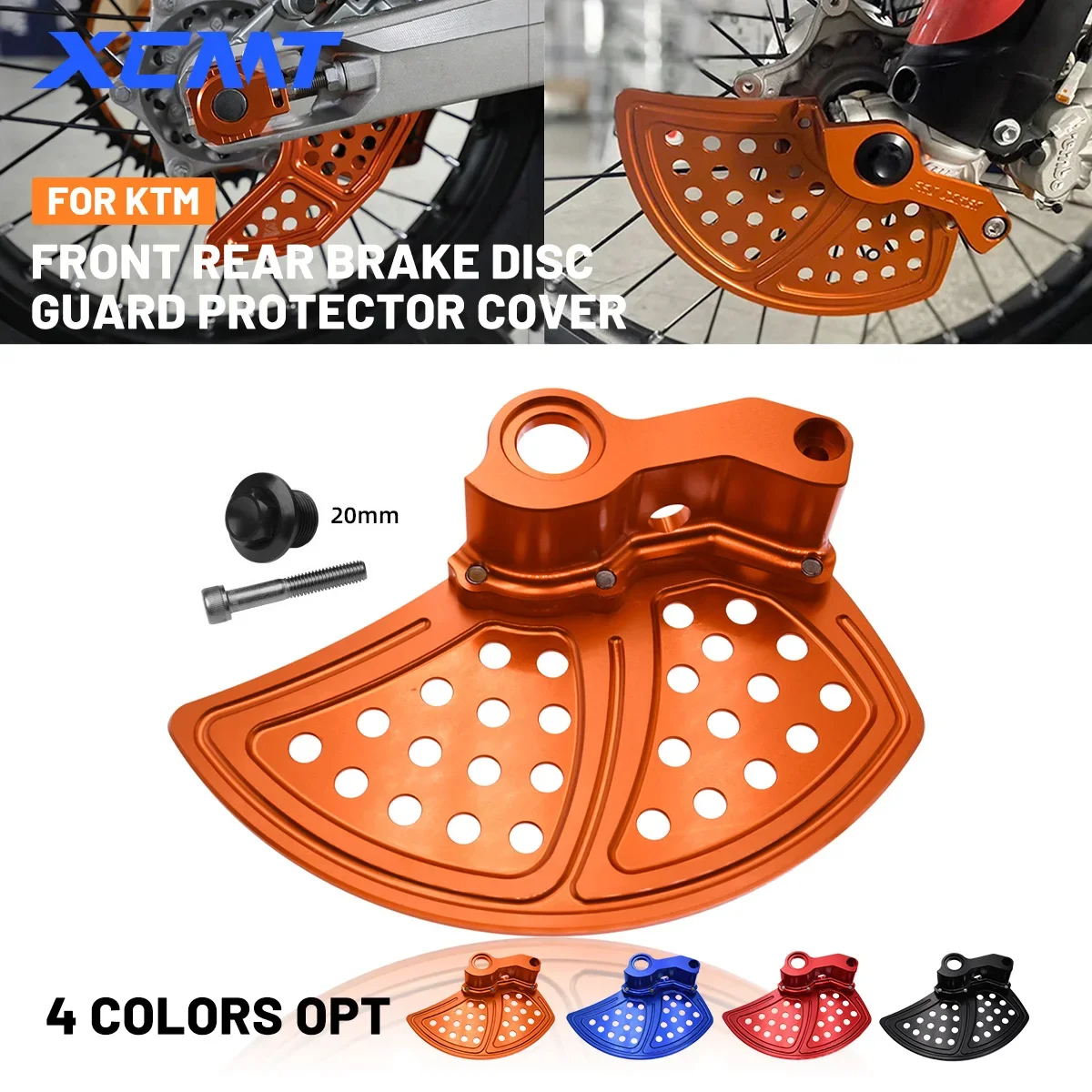 

Front Rear Brake Disc Guard Protector Cover For KTM SX SX-F XC XC-F EXC EXC-F XC-W XCF-W Six Days TPI 125-500 2016-2022 2023