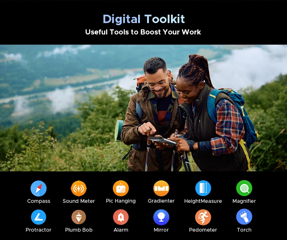 DOOGEE S200 Rugged Phone 5G Dimensity 7050 Octa Core 1.32" AMOLED Rear Display 12GB RAM+256GB ROM 100MP Camera 10100mAh 5G Phone
