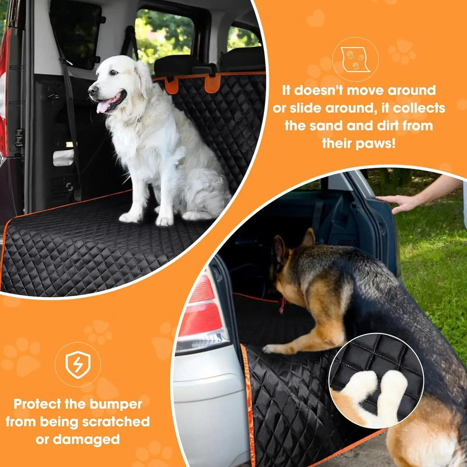 

Cargo Liner For SUV Protective Non-Slip Car Accessories Dog Cargo Liner SUV Trunk Floor Mats For Vehicle Truck RV Sedan Van Pet