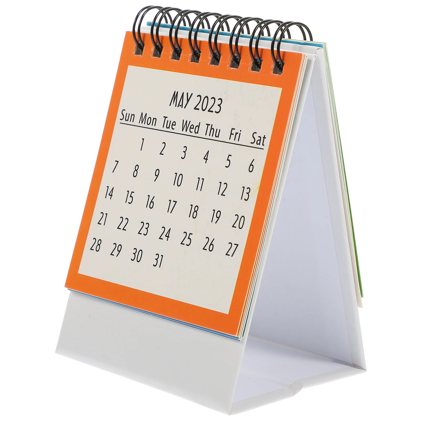 2023 Mini Desk Calendar Small Simple Style Tabletop Desktop Notebook Decorative Paper English Printing Home Office