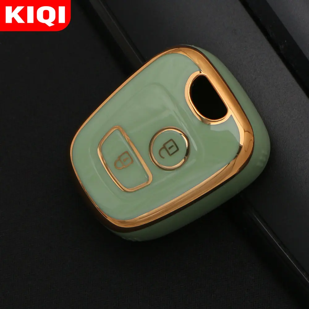 TPU Car 2Button Key Cover Case for Peugeot 106 107 206 207 307 for Citroen C1 C2 C3 C4 XSARA PICASSO for Toyota AYGO Protector