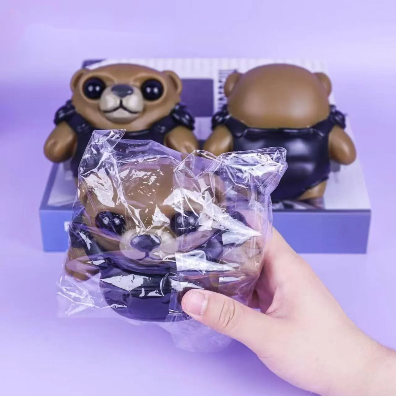 Valorants Tacticals Bear Squeeze Toy 3D Flexs Decompression Relaxation Toy Game Model Action Figure Dolls Gifts For Friends