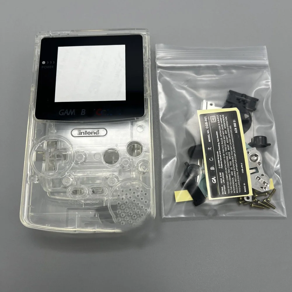 

10PCS High Transparent Game Console Shell Case for Gameboy Color Classic Game Console Shell Case for GBC Housing with buttons