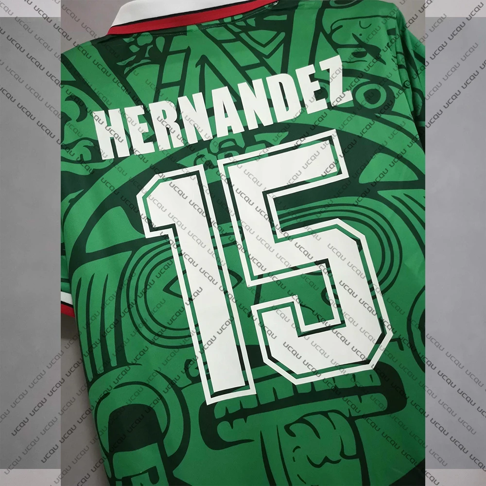 

1998 Mexican Vintage Style Polo Shirt Short Sleeved Button Down Polo Team Training Shirt Outdoor Sports Shirt Suitable For Both