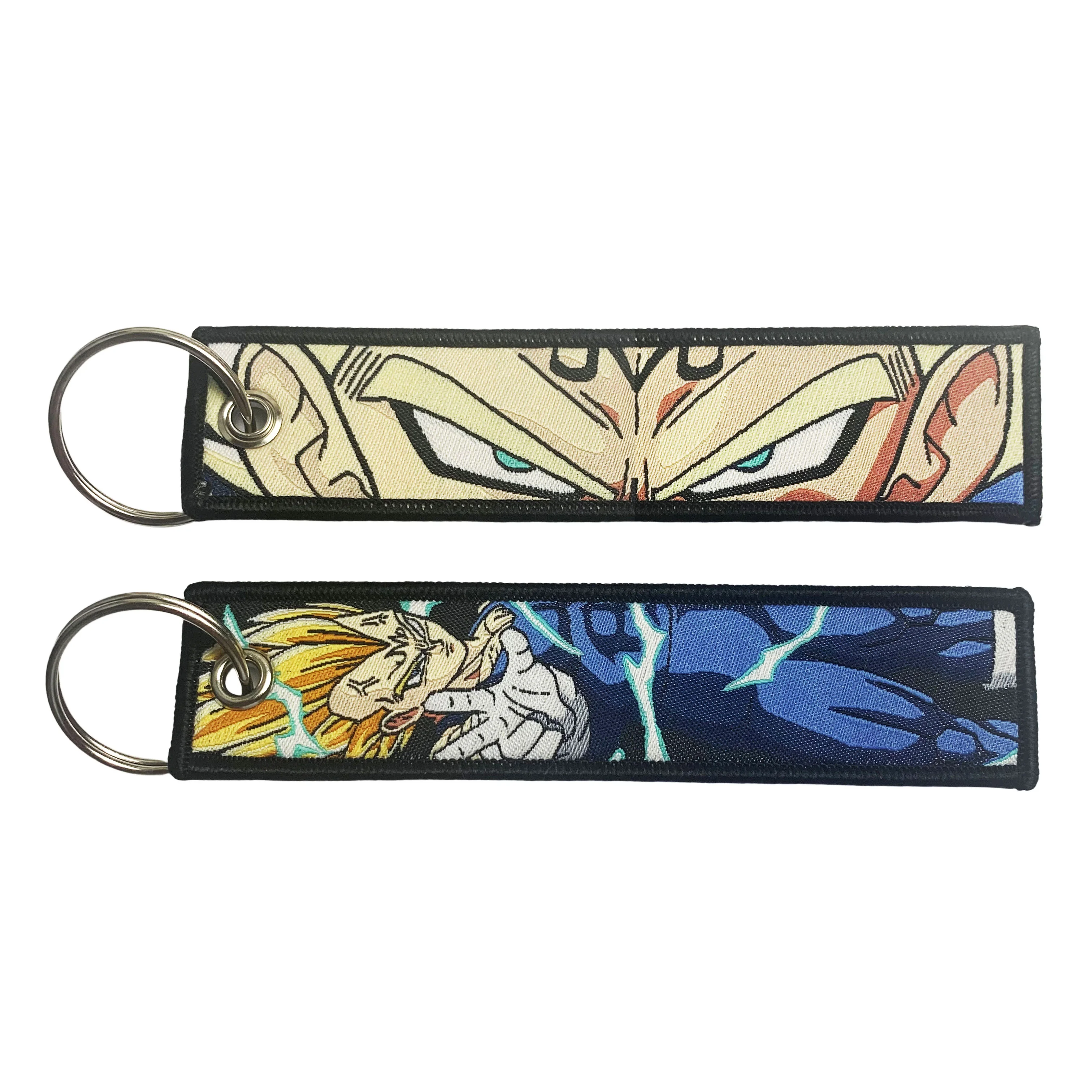 Anime Cartoon Borduren Sleutelaanhangers Key Tags Sleutelhanger Voor Motorfietsen Auto's Sleutelhanger Accessoires Sieraden Chaveiro Geschenken