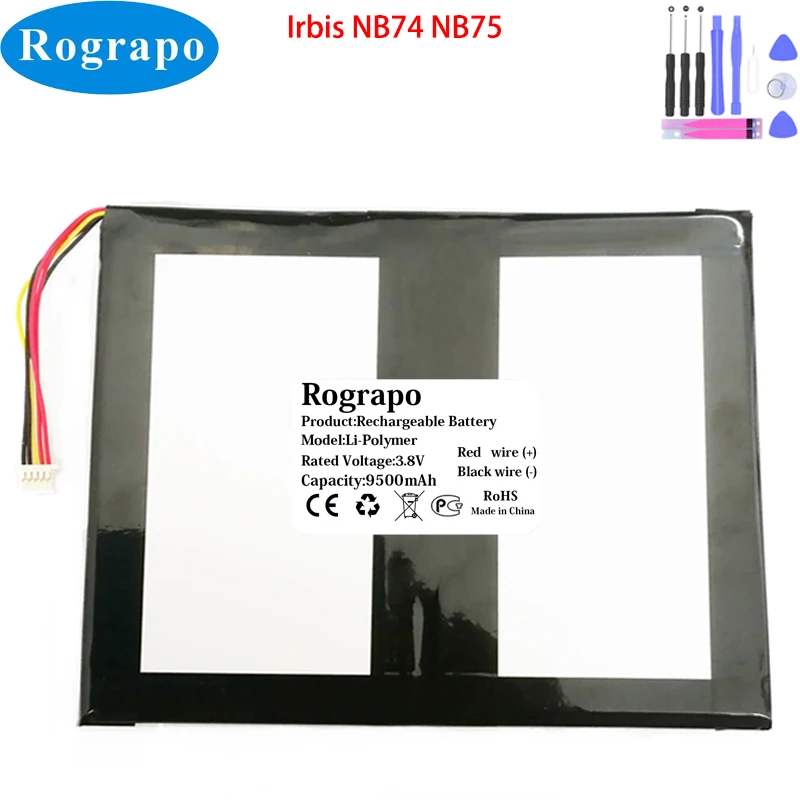 New 3.8V 9500mAh Irbis NB74 NB75 Notebook Laptop Battery 5 PIN 5 Wire Plug