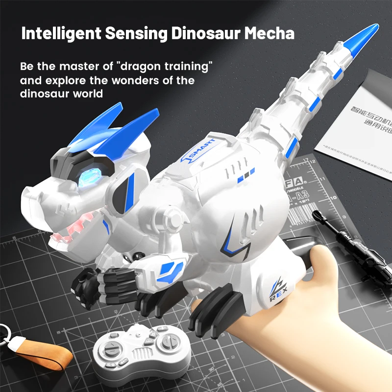 Remote Control Dinosaur 2.4GHz Robot Walking Dinosaur Toys English Version Robot Toys For Kids