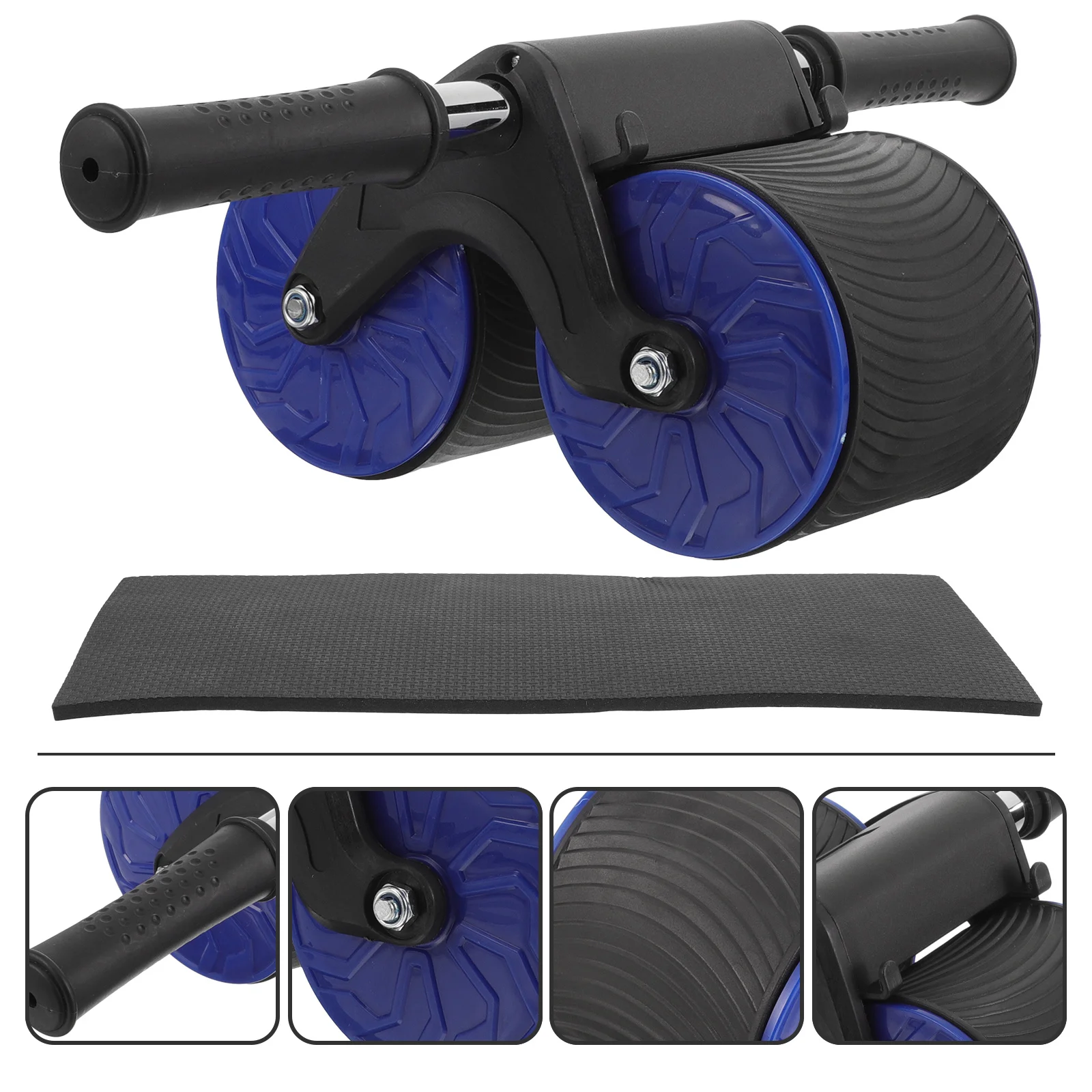 

1Set Powerful Two-Wheel Abdominal Wheel Anti-Skid Fitness Equipment Portable Abdominal Training Roller for Home Gym