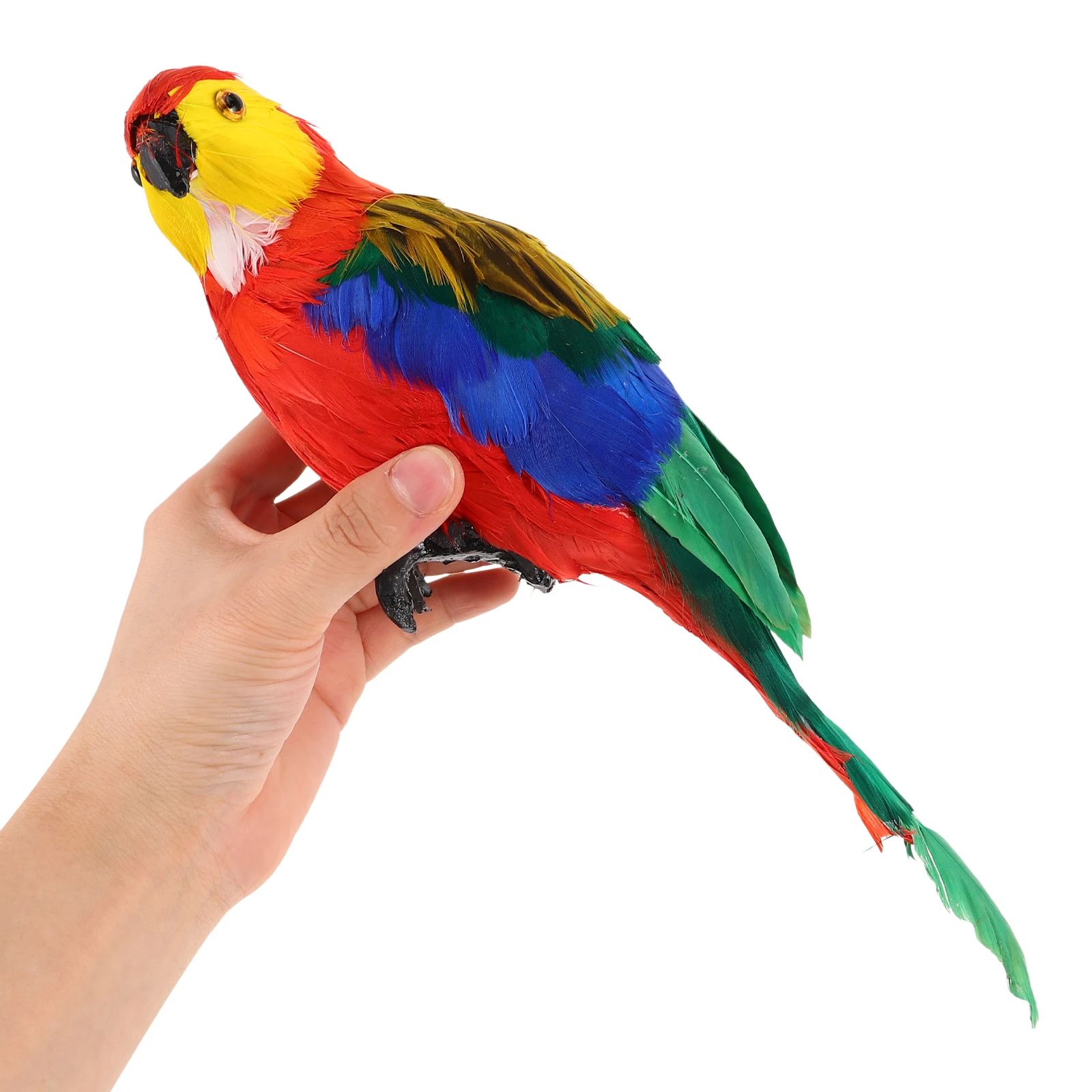 シミュレーションオウム鳥シミュレーションオオハシ鳥ホー絵画置物モデル樹脂家の庭の装飾オウム像