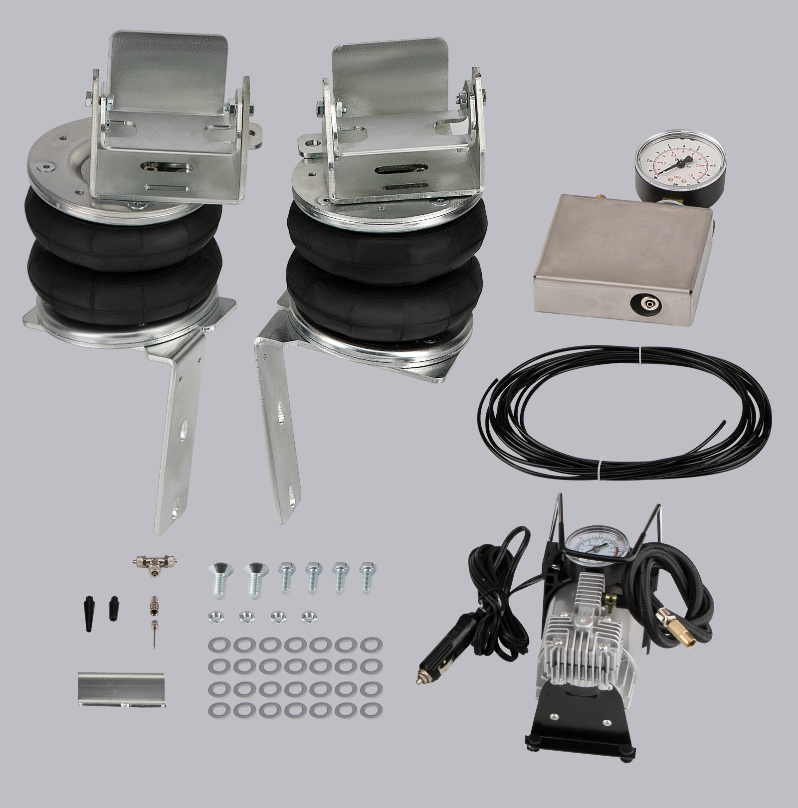 Air Suspension with 12V Compressor Kit for Ford Transit 2001-2020 4000kg Spring Bag + 12V Compressor Kit