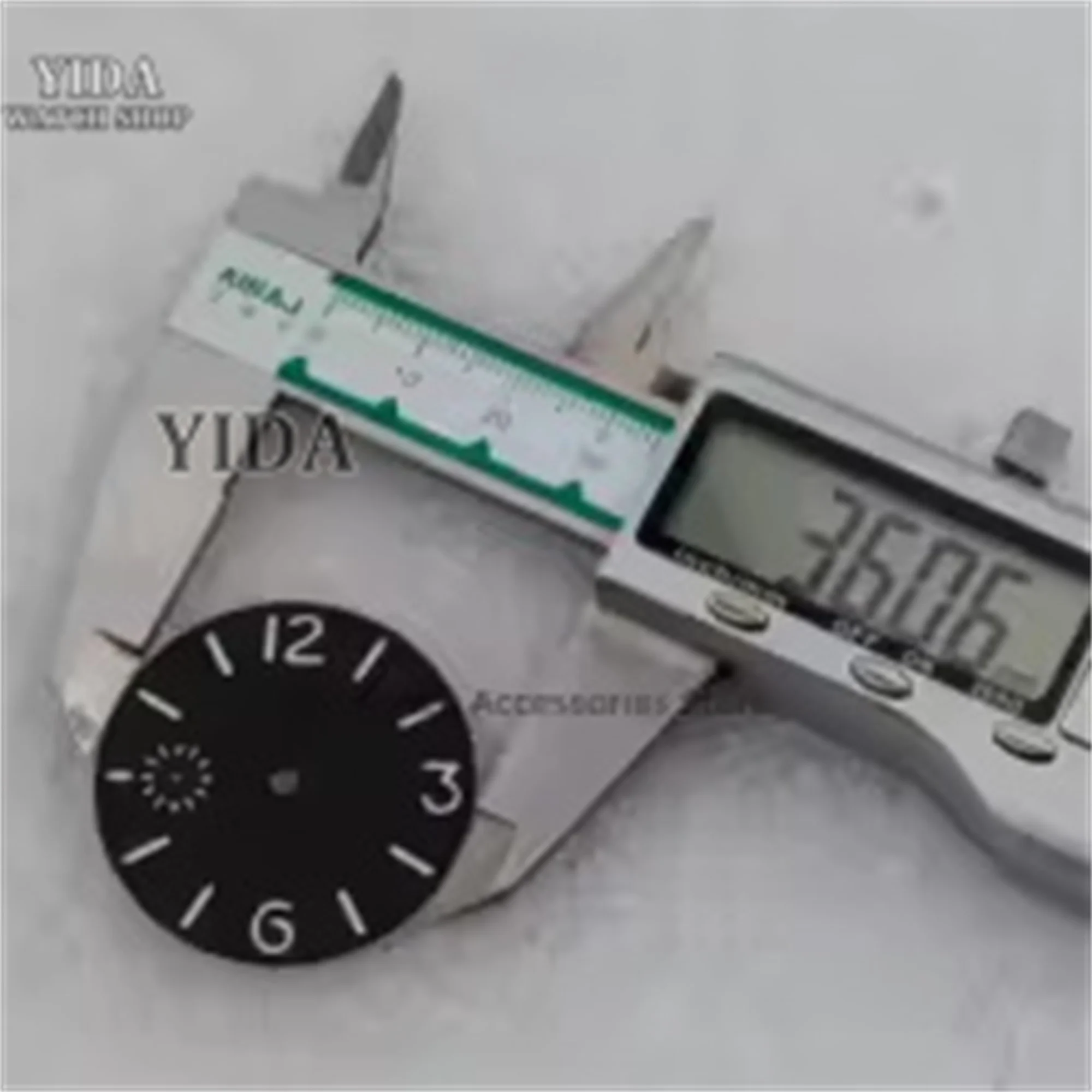 36MM PAM Watch Dial Vintage Face Retro Dial Green Luminous Mod Dial for ETA6497/6498/ST3600 Movement Accessories Repair Tools