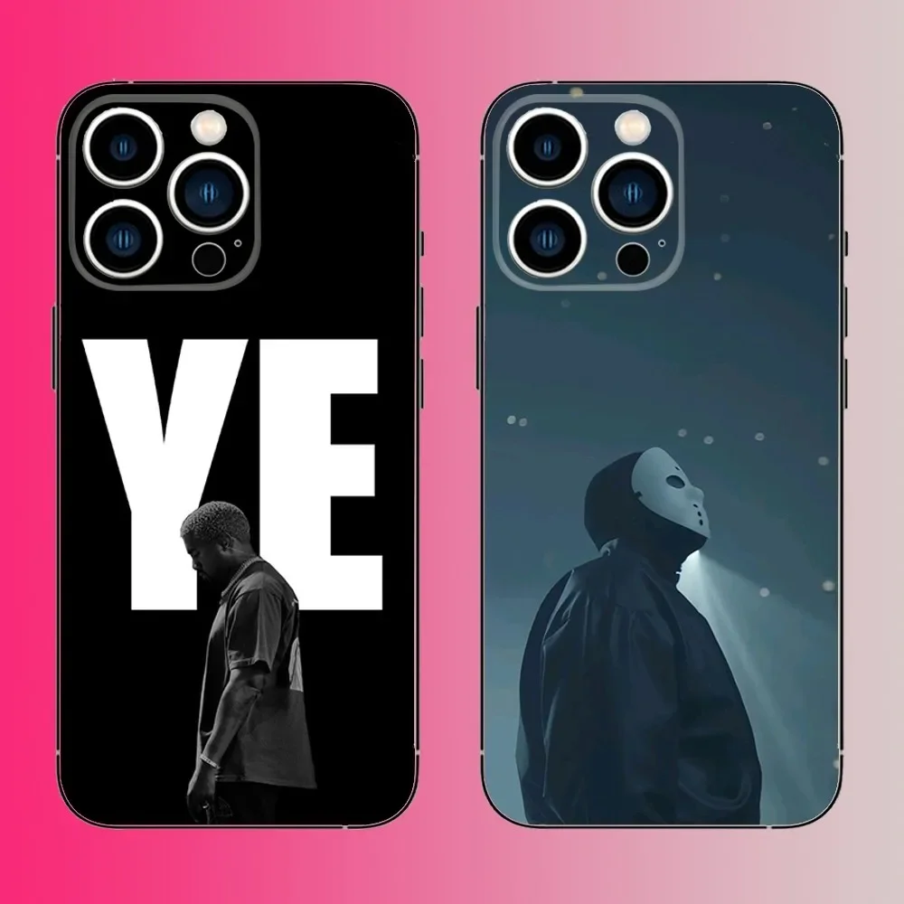 K-Kanye W-west music ye Phone Case For iPhone 16,15,14,13,12,11,Pro,Max,Plus,Mini,X,XS,XR,8,7,6,S,SE Soft Black Case