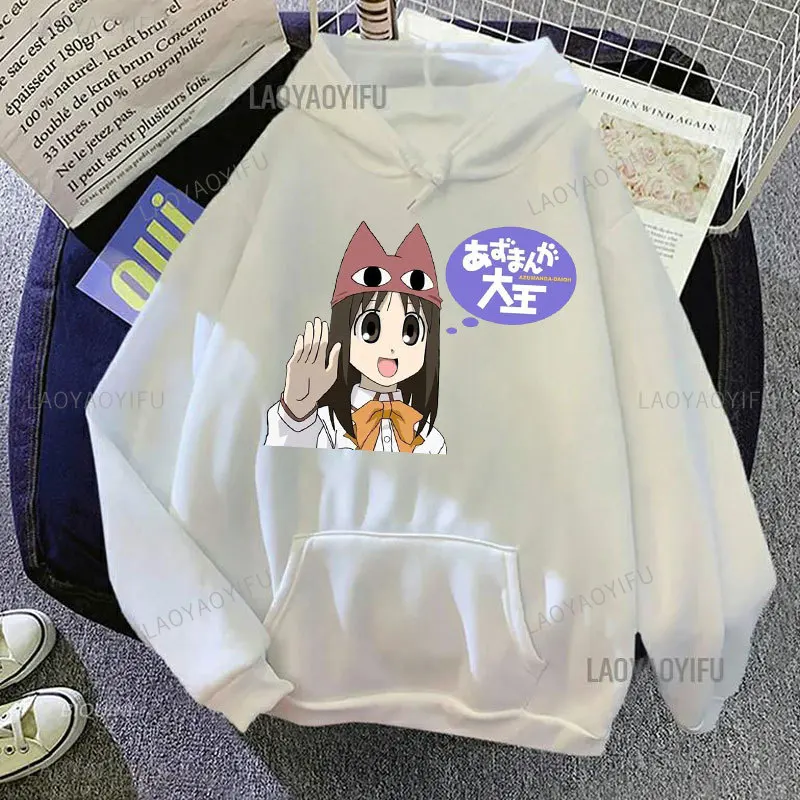 

Толстовки Azumanga Daioh Ayumu Kasuga Harajuku аниме мультфильм Kawaii Loli Новинка женские милые дизайнерские эстетические топы унисекс