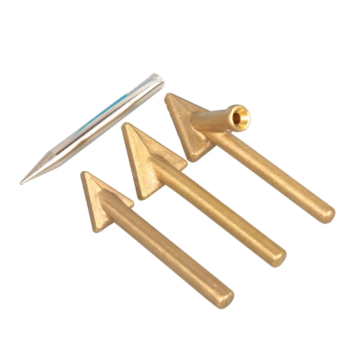 4PCS Welding Replacement Tips, Soldering Iron Tips, Triangular Copper Heads Welder Accessories for Car Bumper Repair