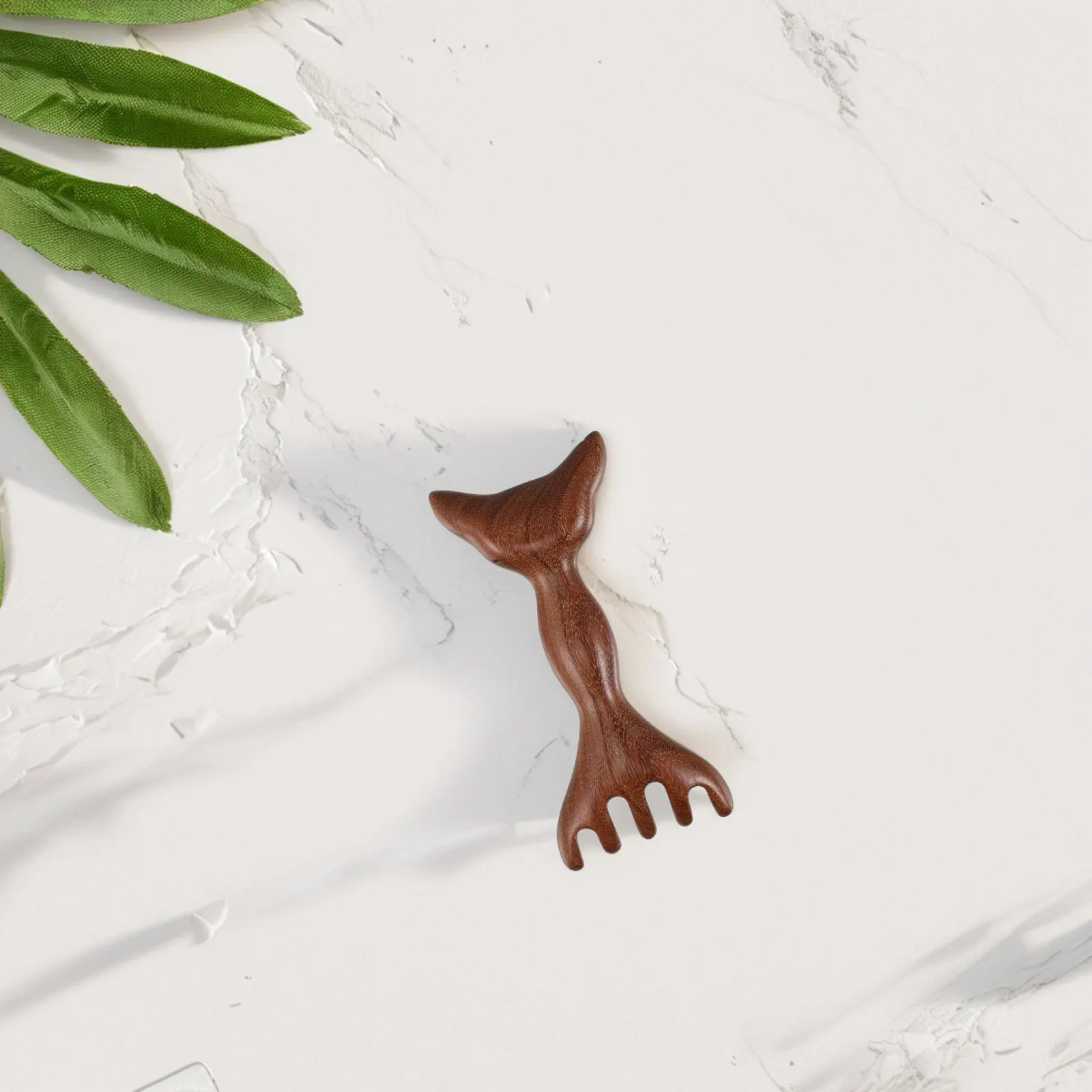 

Massage Comb Scalp Massagers Manual Energy Tendon Stick Sandalwood Hair Growth Wooden Double Antler Design Portable