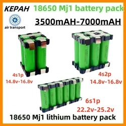 2S1P 3S2P 4S1P~5S2P 6S2P MJ1 18650 battery pack custom MJ1 18650 battery welding 3500mAh / 7000mah battery pack 7.4V to 25.2v