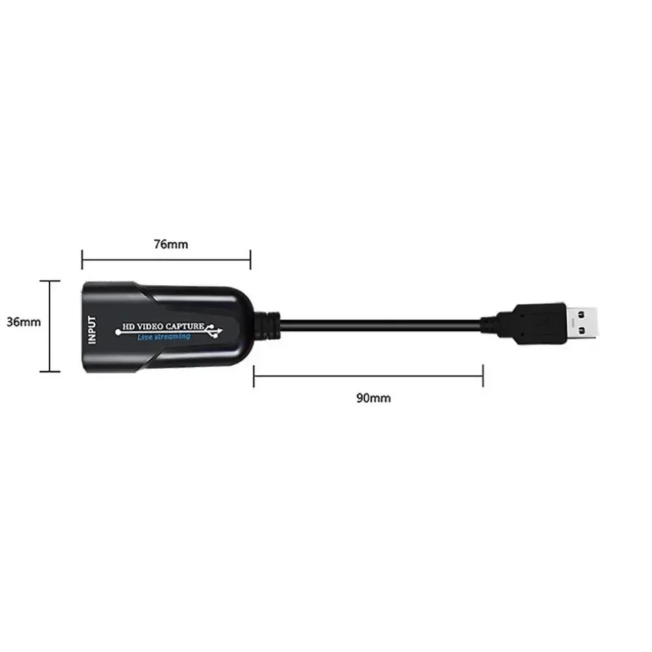 YIGETOHDE-tarjeta de captura de vídeo Compatible con HDMI, adaptador de transmisión de vídeo de 3,0 P para PS4, transmisión en vivo, grabación de vídeo, USB 1080