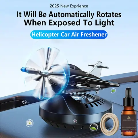 Auto Innen Lufterfrischer Hubschrauber Aromatherapie Parfüm Solar Flugzeug 360 Grad rotierende Aromatherapie Automobil Parfüm
