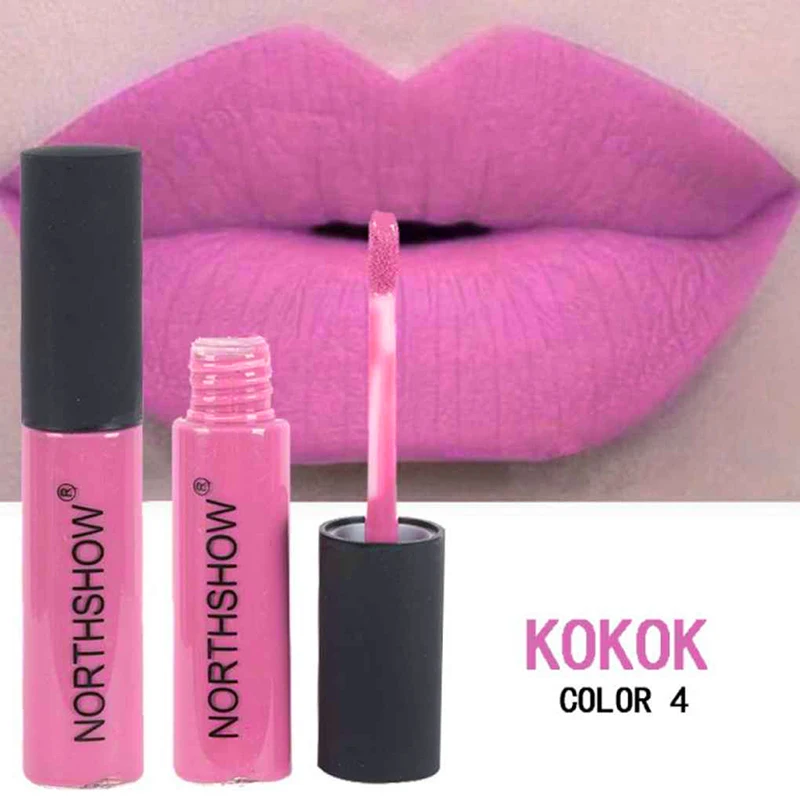 Naakt Romige Semi Matte Lipgloss Waterdichte Langdurige Vochtige Lipgloss Voller Vloeibare Lipstick Lippen Tattoo Make-Up rouge