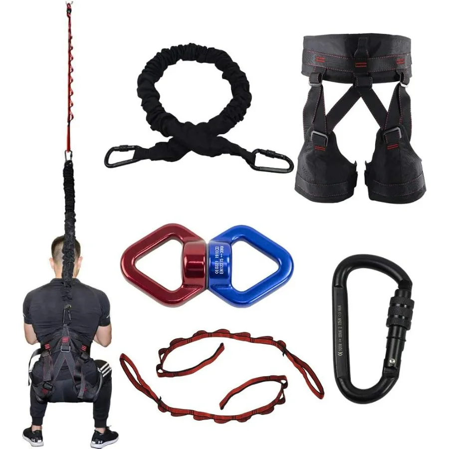 Banda de resistencia de yoga profesional: cuerda elástica resistente para gimnasio en casa, entrenamiento de pilates y agilidad (4 clases de peso)